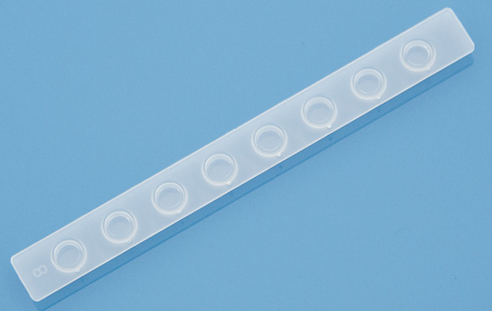 PCR flat 8 cap strip for thermo cycler