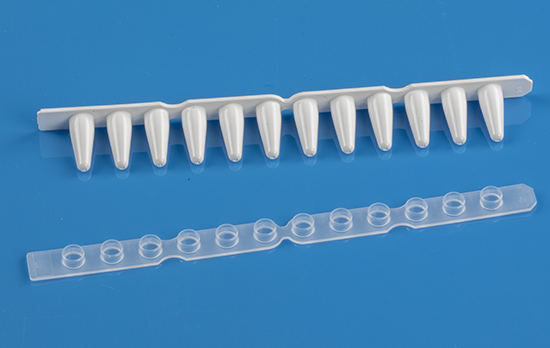 White 0.1mL (low profile) PCR 12 tube strip