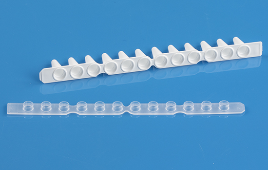 White 0.1mL (low profile) PCR 12 tube strip