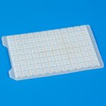 Silicone sealing mat for 96 square well plate