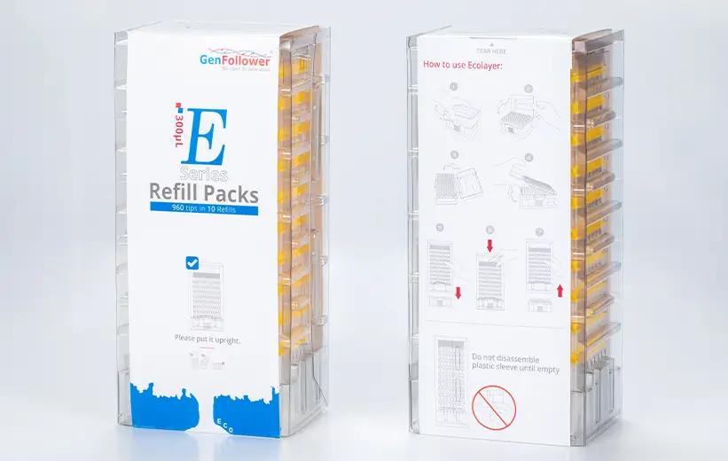 300uL pipette tips reloading system.