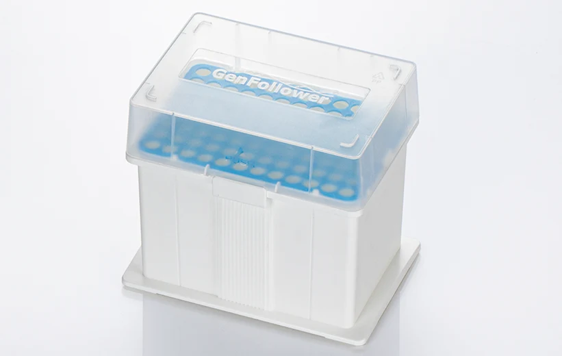 PP rack for 1000uL/1250uL pipette tips.