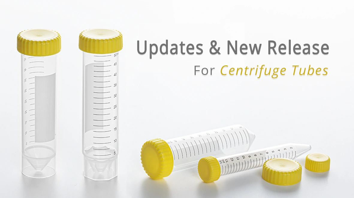 Updates and new release for centrifuge tubes.