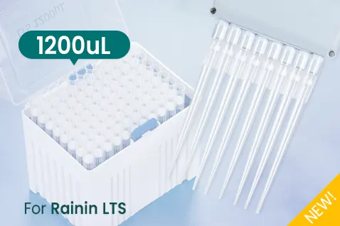 Pipette tips 1200uL compatible with LTS pipettes.