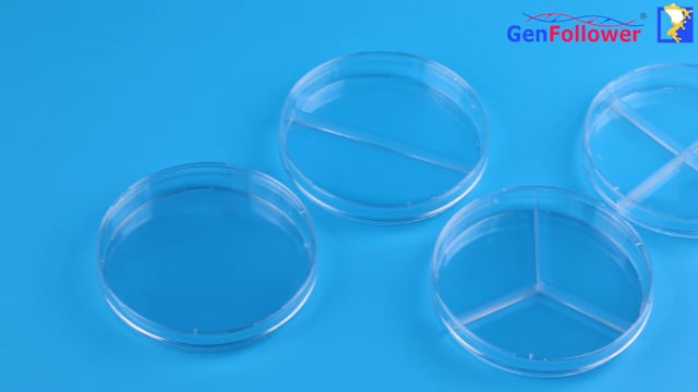 Product Display - 90×15 mm Petri Dishes, 4 Types