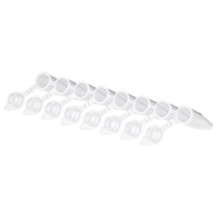Attached cap 0.2ml pcr strips, no handle, 05.