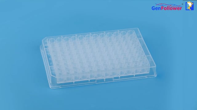 Product Display - Greiner style 0.4 mL deep 96 well plates, flat-bottom