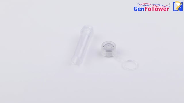 Product Display - 0.5 mL Screw Cap Micro Tubes with Attached Cap and O-ring, Self-standing, High Cap
