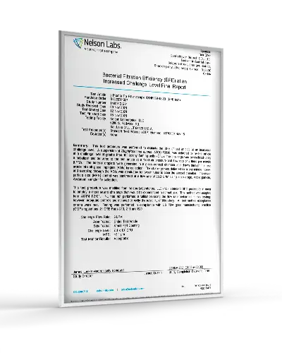bacterial filtration test
