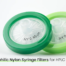 New nylon syringe filters, 0.22um and 0.45um pore size.