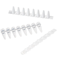 Axygen-style 8-strip tubes and caps, 0.1ml/0.2ml.