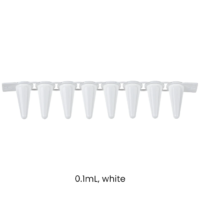 Axygen style 0.1mL 8 tube strip white.