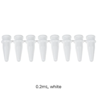 Axygen style 0.2mL 8 tube strip white.