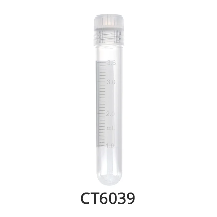 3.6 ml cryo tubes, external threaded, round, CT6039.