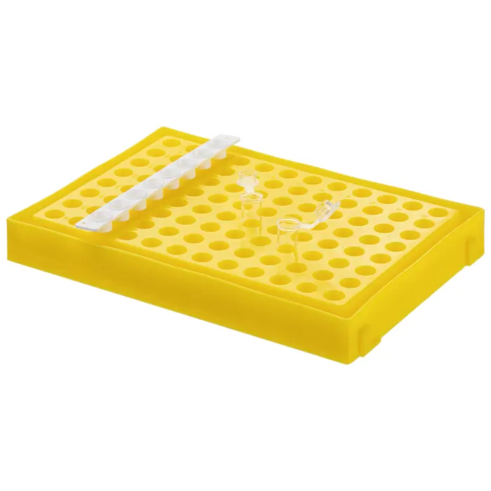 96-well PCR tube racks.