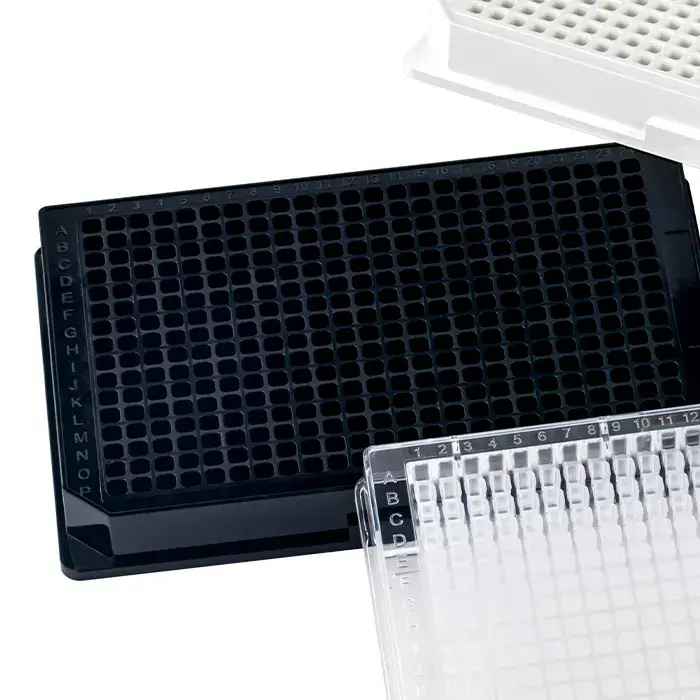 384-well undetachable ELISA plates, flat bottom.