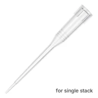 Clear 50ul tips for Tecan, single stack.