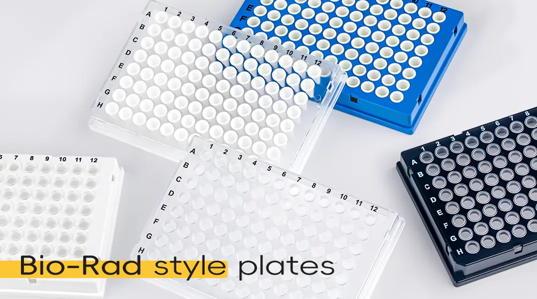 New BioRad style PCR plates, 0.1mL.